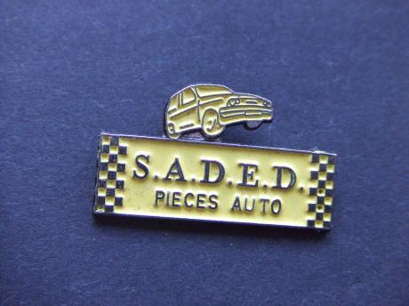 S.A.D.E.D , firma in onderdelen auto Opel Kadett wit model